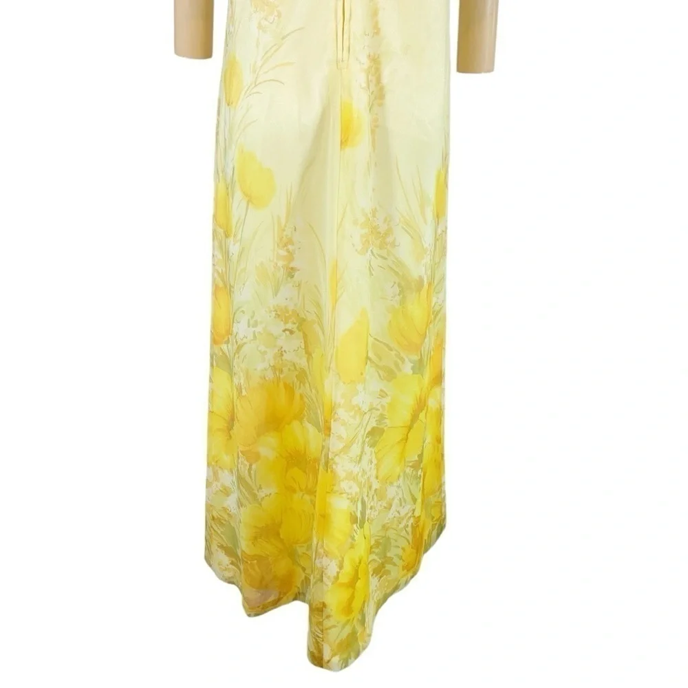 Vintage 60s 70s Gunne Sax Style Maxi Dress Size Large - Picture 7 of 11